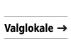 Illustrasjon av skilt til valglokale