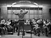 Korps som øver. Foto: Knut Åserud