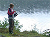 Fylkesnytt: Fisker. Foto: Skogbrukets kursinstitutt