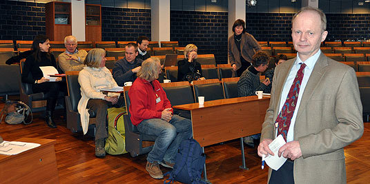 EU: Departementsråd Olav Ullern i møte med fôrbransjen.