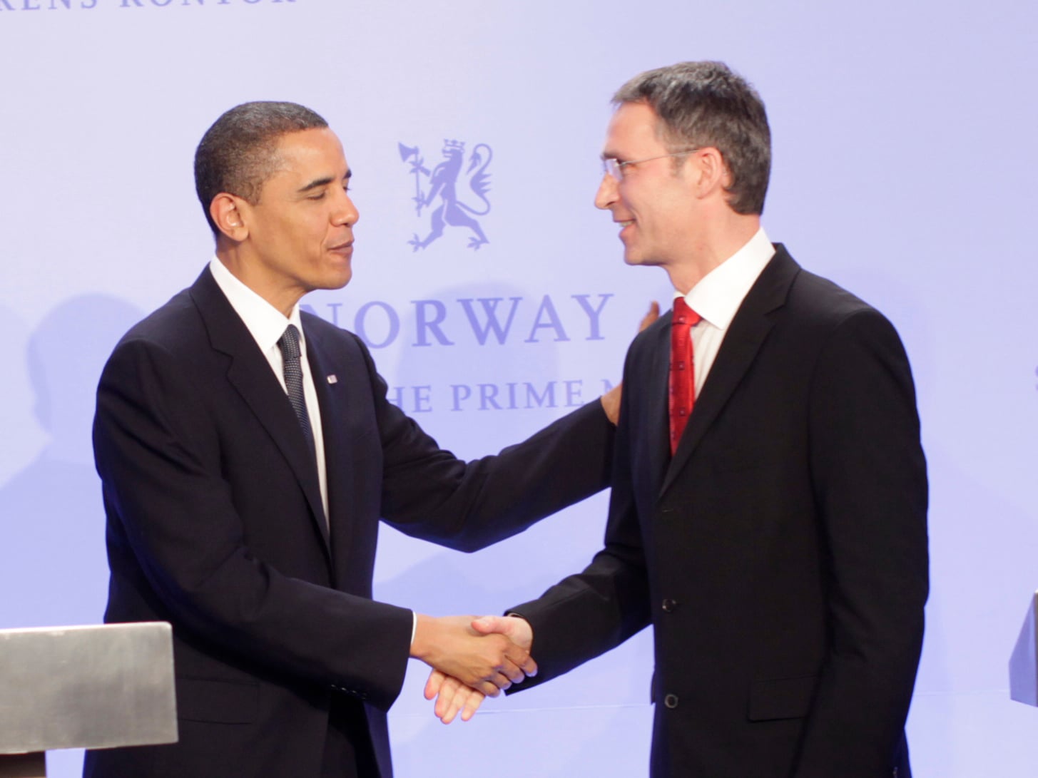 Prime Minister Stoltenberg and President Obama: Per Thrana