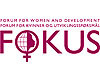Logo: FOKUS - Forum for Kvinner og Utviklingsspørsmål (Forum for Women and Development)