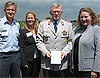 A Norwegian delegation heading a copy of the strategy to General Egon Ramms.