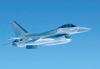 Dansk jagerfly. Foto: Forsvarets mediesenter