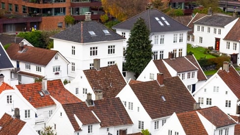 Foto: Shutterstock Hvite hus i Stavanger