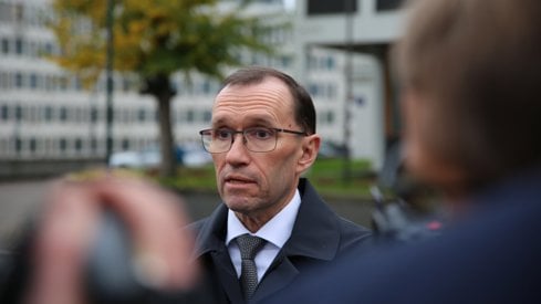 Foto: Martin Brynildsrud Andersson/UD Bilde av utenriksminister Espen Barth Eide som intervjues utendørs