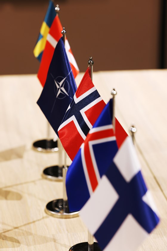 Nå er alle de nordiske landene medlemmer av NATO (alle flaggene vises som illustrasjon)