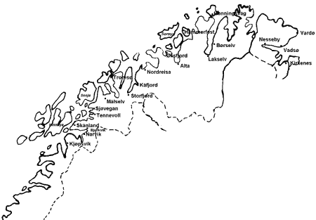 Figur 5.2 Kyst- og fjordstrøk i Nord-Norge
