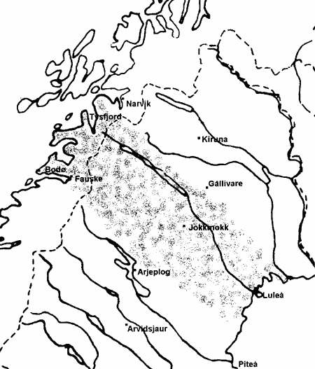 Figur 5.3 Lulesamisk område