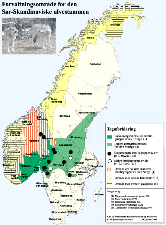 Figur 3.5 Kart Skandinavia/sonegrense
