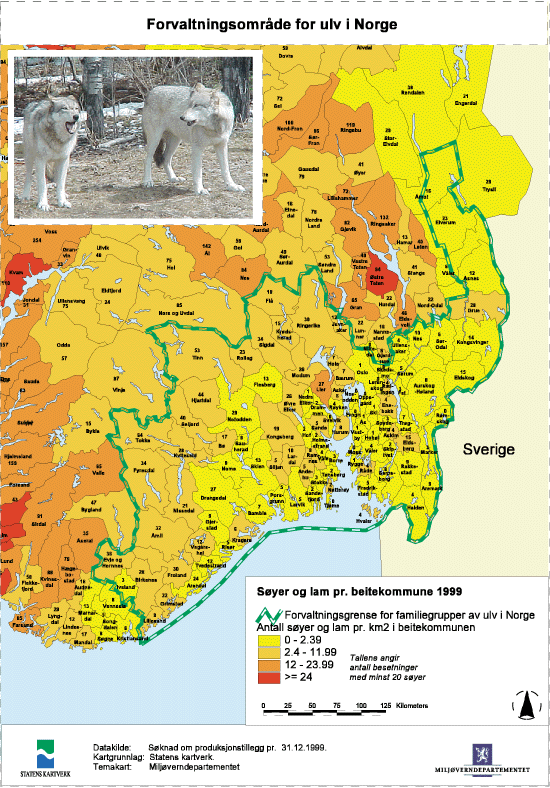 Figur 3.6 Kart kommuner/sonegrense