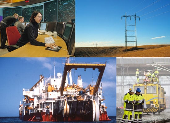 Figure 7.7 Photo: Photos top and bottom left: Trond Isaksen. Photo
 bottom right: Baneservice