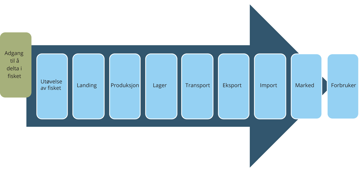 Figur 10.2 Verdikjeden – Adgang til å delta i fisket
