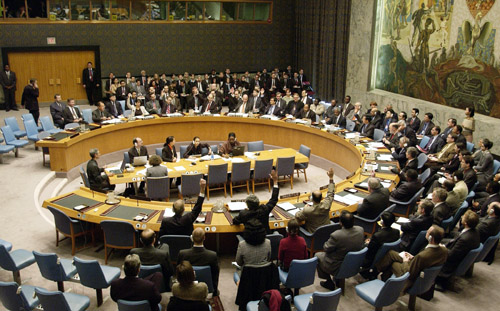 Figur 9.1 Sikkerhetsrådet har en sentral plass i arbeidet for global sikkerhet