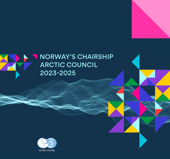 Image of the front page of the the brochure on Norway's leadership of Arctic council
