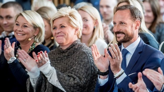 Oslo Innovation Week. Næringsminister Monica Mæland, finansminister Siv Jensen og HKH Kronprins Haakon