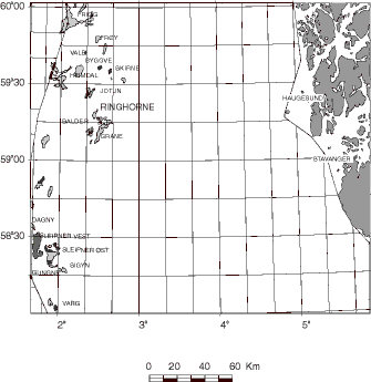 Figur 2.1 Beliggenheten av Ringhorne