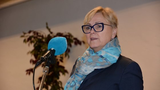 Kulturminister Thorhild Widvey presenterer Talent Norge.