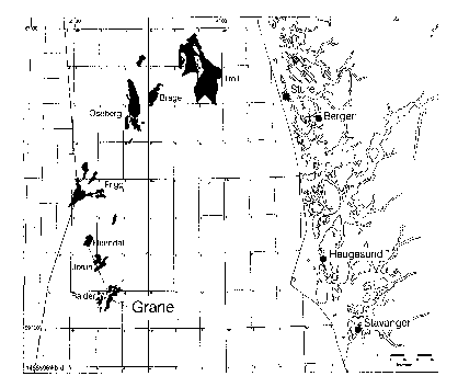 Figur 3.1 Beliggenheten av Grane.