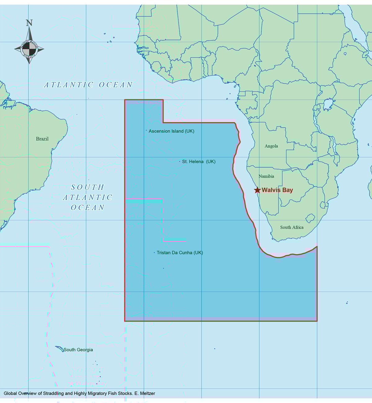 Figur 3.12 SEAFO sitt konvensjonsområde 
