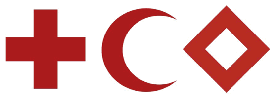 Figure 10.3 The red cross, the red crescent and the red crystal are protective emblems of equal status. The Norwegian forces chose to use the red cross in Afghanistan. 
