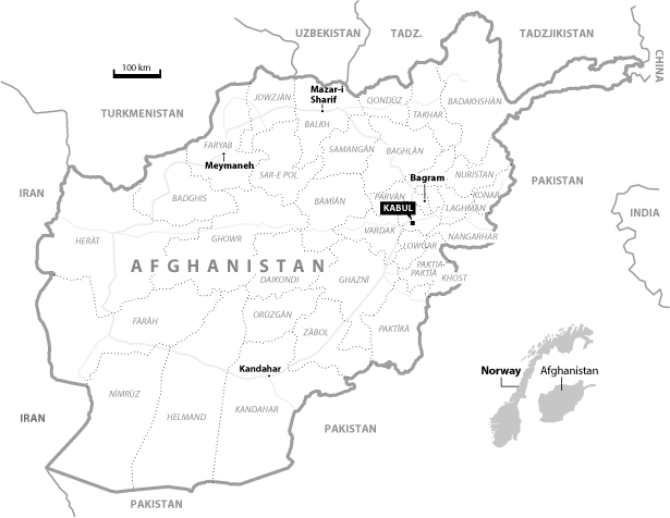 Figure 3.1 Map of Afghanistan and its provinces