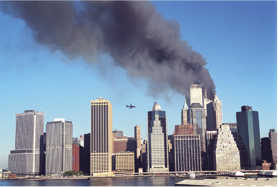 Figure 3.2 On 11 September 2001 al-Qaeda terrorists hijacked multiple planes and attacked US landmarks. When New York’s Twin Towers collapsed, nearly 3,000 people were killed. 