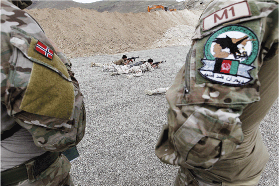 Figure 5.5 Norwegian special forces mentored the Afghan Crisis Response Unit 222 (CRU 222) in Kabul. 
