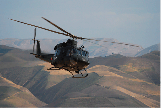 Figur 4.6 I 2008 sendte Norge et helikopterbasert sanitetselement.