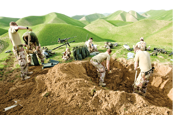 Figur 8.6 Operasjon Chashme Naw var en afghansk-ledet offensiv mot Taliban i Faryab, med militær støtte av ISAF. Den startet 26. mars 2010 og foregikk i distriktene Qaysar, Almar, Khawaja Sabz Posh og Shirin Tagab.