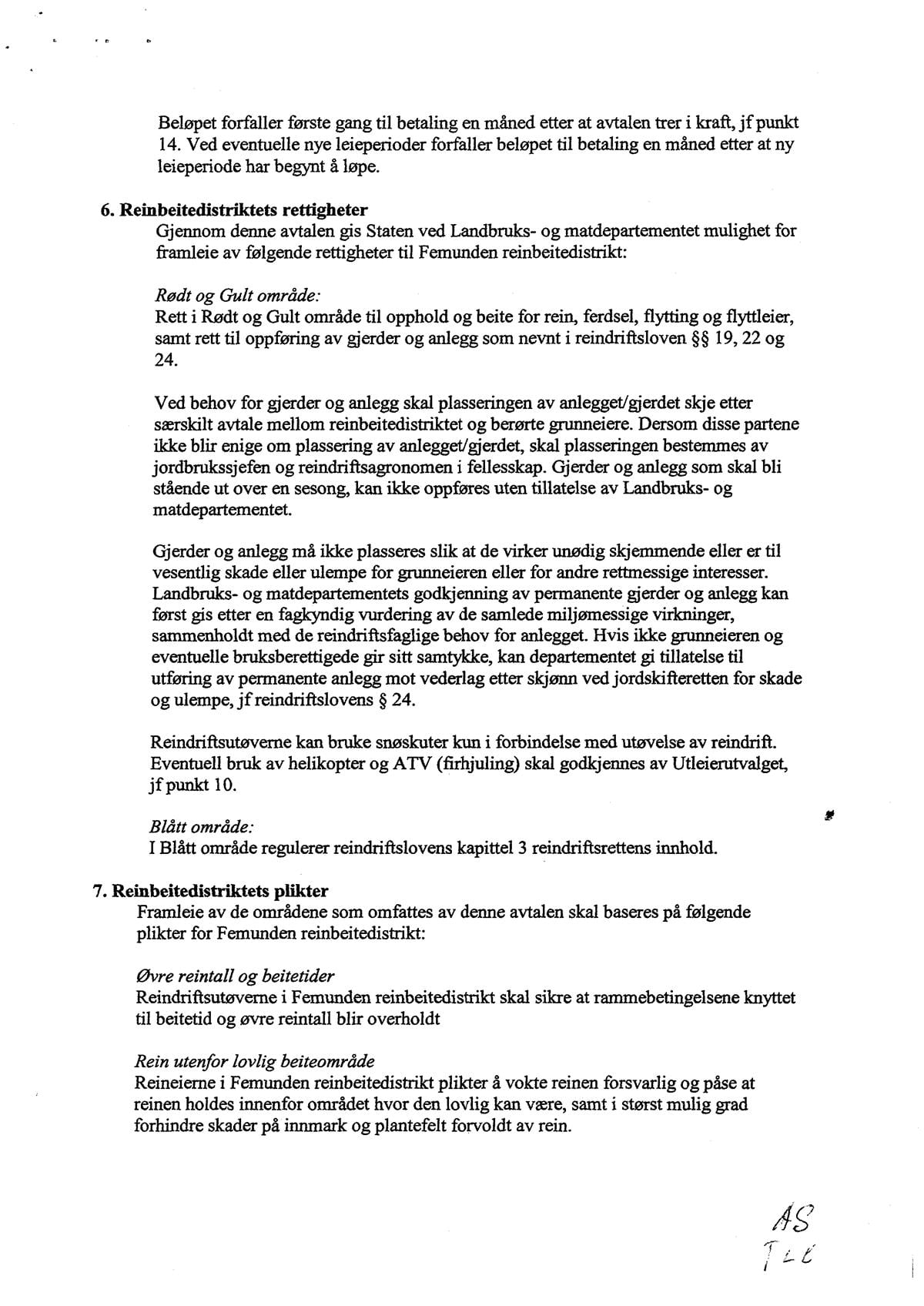 Reinbeiteavtale side 3