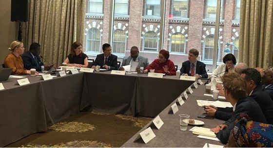 Aukrust på møtet om Finansiering for utvikling