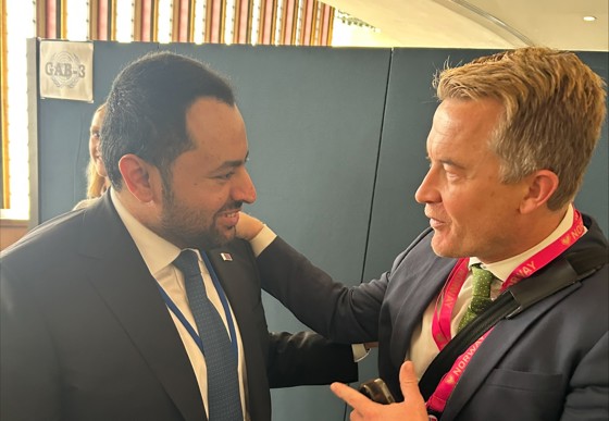 Statssekretær Kravik møtte sin kollega fra Qatar, Mohammed Khulaifi