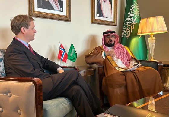 Utviklingsministeren og Saudi Arabias økonomi og planleggingsminister