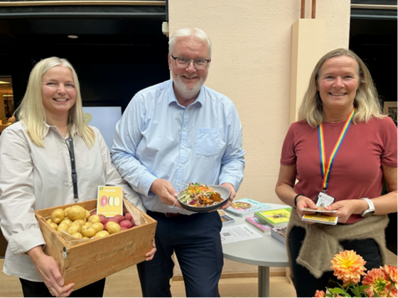 Stand i kantinen på Statens hus i Trondheim