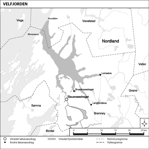 Figur 1.20 Kart over det utredete området Velfjorden