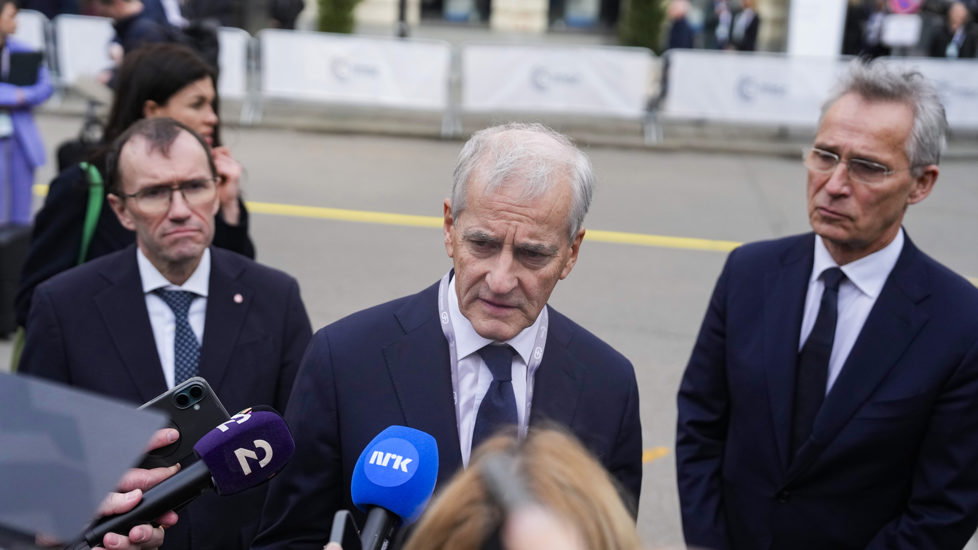 Statsminister Jonas Gahr Støre under sikkerhetskonferansen i München 2026.