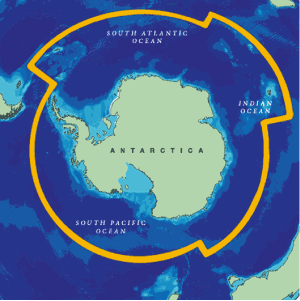 Figur 3.4 CCAMLR sitt konvensjonsområde.