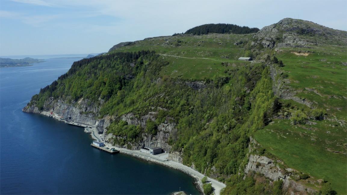 DC1-Stavanger lies deep inside a mountain that previously housed a NATO munition depot. The adjacent fjord is used as coolant.