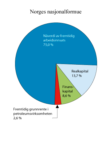 Figur 3.8 Netto nasjonalformue i 2016 
