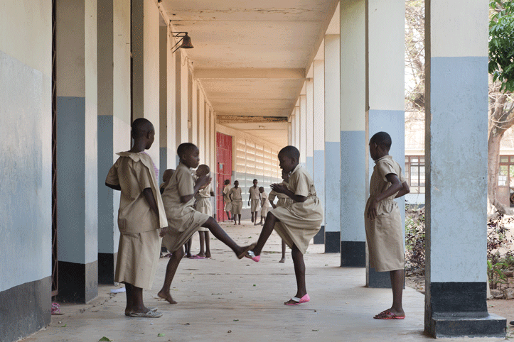 Figure 3.1 School break at Stella Matutina school in Burundi.