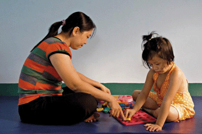 Figure 5.1 The work of the Norwegian Mission Alliance in Vietnam: stimulation in early childhood is important. 