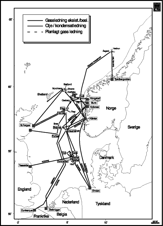 Figur 2.3 Ilandføringsrørledninger