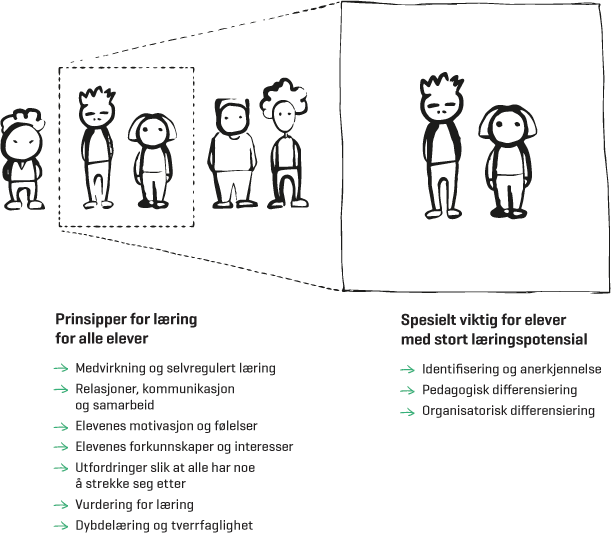 Figur 2.5 Fremragende læringsmiljø for alle
