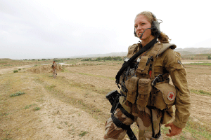Figure 3.2 On a mission with the POMLT (police operational monitoring liaison team), which comprises Norwegian and American soldiers and civilian Norwegian police, in Dowlatabad in the Faryab province, Afghanistan.