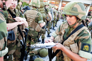 Figure 3.3 Soldier from the King's Guard emergency squad 