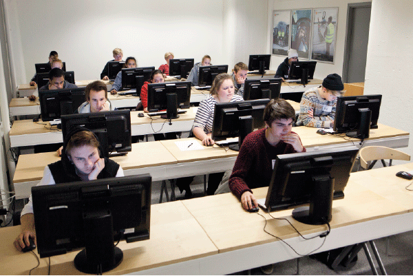 Figure 6.2 Psychological tests are carried out during the examination in Oslo
