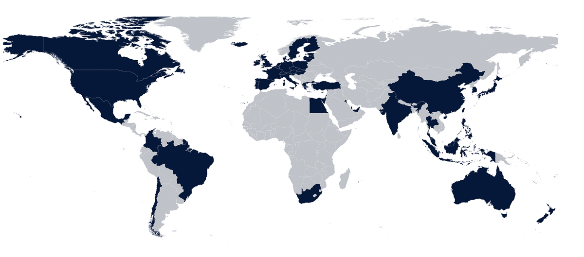Figur 2.23 Geografisk spredning av fondets strategiske referanseindeks.1