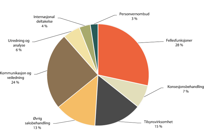 Figur 1.1 Fordeling av personalressurser
