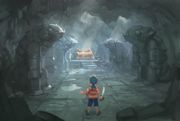 Figure 7.1 Screen picture from Captain Sabertooth – The Curse of Gory Gabriel.